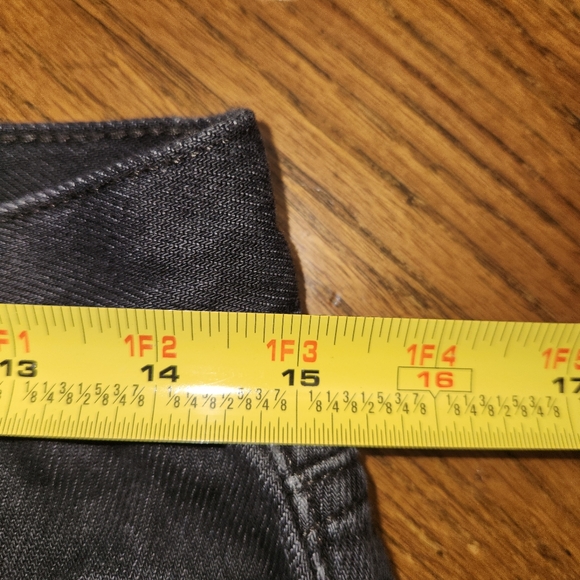 WE THE FREE People Maggie Mid-Rise Straight-Leg Button Fly Jeans Black Size 27 - Picture 6 of 7